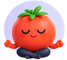 Pomo floating tomato mascot